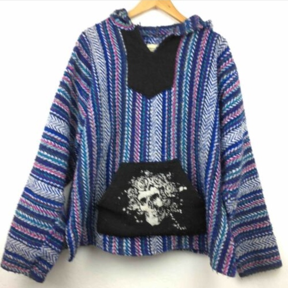 Grateful Dead Sweaters - Grateful Dead Pullover Pancho Thick Knit